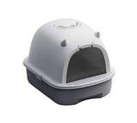 Cat litter tray, Cat Litter Tray, Small Pan Fully Enclosed Drawer with Lid Anti-Leakage & Odorless(Parent,Gris)