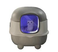 Cat Litter Tray - Extra Large and Spacious Litter Box for Kittens Adult Cats for Indoor Use, Toilet Box for Pets Splash Resistant | Comfortable Ba Litter Box