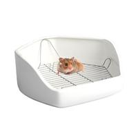 Cat Litter Tray for Cage, Corner Toilet for Small E - Pet Bunny Toilet Small Animal Corner Pan - Indoor Potty Trainer Pet Toilet Pentagonal Shape for Chickens and Ducks