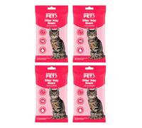 Cat Litter Tray Liners Pack of 64, Large Disposable Litter Box Bags 30cm x 70cm, Easy Clean Hygienic Waste Disposal Liners for Cats, Strong and Practical Tray Protection for Home Use Lemon Scented