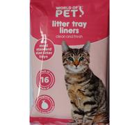 Cat Litter Tray Liners Scented LARGE 70 x 30cm Kitten Pet Waste