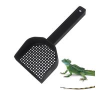 Cat Litter Tray Scoop - Ergonomic Handle, Hanging Litter Scoop - Efficient Cleaning of Reptile Terrarium Litter Substrate for Turtles, Frogs