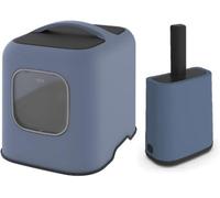 Cat Litter Tray & Scoop Set ,rotho Mypet Biala Cat Litter Box With Scoop - Blue