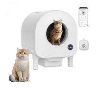 Cat Litter Tray, Self-Cleaning Cat Litter Box - Extra Large 68L Automatic Litter Tray for Multiple Cats (1.5-20kg), 33dB Ultra-Quiet, APP Control, Easy Clean Design