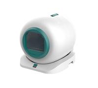 Cat Litter Tray Self Cleaning Litter Box, Intelligent Box Automatic Cleaning 65L Deodorizing And Splash Proof Electric Toilet,for Multiple Cats(Green)