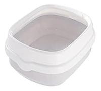 Cat Litter Tray Semi-enclosed Cat Litter Box With Shovel Splash-proof Cat Toilet Opening Removable Cat Litter Box, Easy to Clean Pet Toilet(Gray)