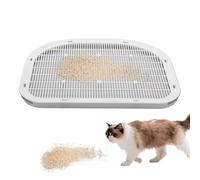 Cat Litter Tray Step - Rubbish Box Step Double Layer with Filter Function | Raised Litre Boxes Ramp for Small and Older Cats | Non-Slip Pet Barriers Mat for Indoor Use |