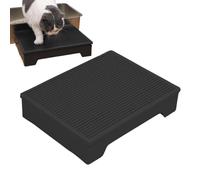 Cat Litter Tray Step | Splash-proof Adjustable Stand | Raised Cat Litter Tray Ramp Mat - For Young Animals Small Medium Older Breeds Home Patio Motorhome Indoor Outdoor
