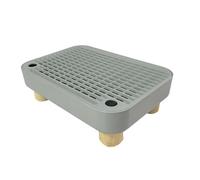 Cat Litter Tray Step, Washable, for Pet Supplies, Raised Sieve Box for Indoor Floor, for Old Cats, Non-Slip, Kat, Dark Gray