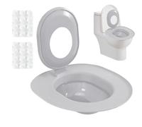 Cat Litter Tray Training Set - Removable Urinal Seat with Training Rings | Litter Free Potty System for Cats, Transition from Interiors, Apartments, Bathrooms, Cellars and Pet Shops Z