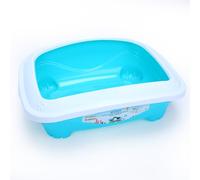 Cat litter tray with high edges, easy cleaning and non-slip design, ideal for keeping the rest area clean.