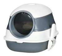 Cat Litter Tray with Lid, Hooded Cat Litter Box w/ High Side, Deodorant, Scoop