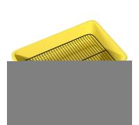 Cat Litter Tray with Removable Stainless Steel Grate - Portable Household Toilet with Robust Metal Mesh Insert, Hygienic Cat Litter Tray for Easy Cleaning and Odour Control, Durable and Wet