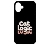 Cat Logic Funny Cat Lover Humor Cute Kitty Case for iPhone 16 Plus