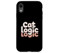 Cat Logic Funny Cat Lover Humor Cute Kitty Case for iPhone XR