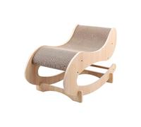 Cat Lounger Scratcher - Cat Scratch Chair - Cardboard Paper Indoor Cat Scratch Board Toy for Other Small Pet Rabbits Add the Original Use as a Cozy Bed at Night, Integrated Scratch During the Day