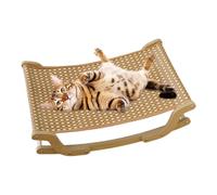 Cat Lounger - Sisal Cat Scratcher Bed - Kitten Rocking Sofa Pet Cooling Recliner for Indoor Outdoor Travel Balcony Home Living Room Shop Apartment Garden Hot Days Play Window