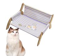 Cat Lounger Striped Raised Bed