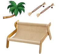Cat Lounger with Scratch-Resistant Surface, Rattan Lounge Chair, Extra-Large Chaise Lounge Scratcher
