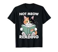 Cat Lover and Love Not Meow I'm Reading Book T-Shirt