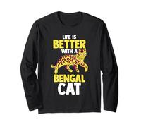 Cat Lover | Cat Mommy | Life is Better with A Bengal Cat Long Sleeve T-Shirt