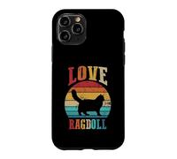 Cat Lover | Cat Moms | Kitten Daddy | Retro Love Ragdoll Case for iPhone 11 Pro