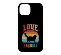 Cat Lover | Cat Moms | Kitten Daddy | Retro Love Ragdoll Case for iPhone 14