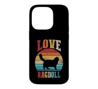 Cat Lover | Cat Moms | Kitten Daddy | Retro Love Ragdoll Case for iPhone 14 Pro