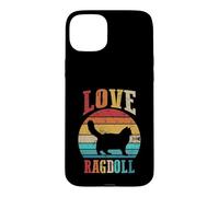 Cat Lover | Cat Moms | Kitten Daddy | Retro Love Ragdoll Case for iPhone 15 Plus
