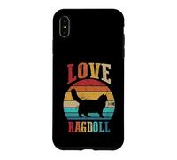 Cat Lover | Cat Moms | Kitten Daddy | Retro Love Ragdoll Case for iPhone XS Max