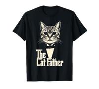 Cat Lover Gifts Funny The CatFather Mens Cat Dad T-Shirt