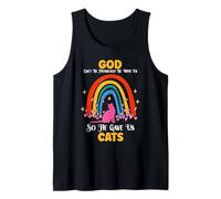Cat Lover God Can't Be Physically with Us So He Gave Us Cats Tank Top