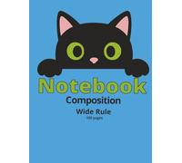Cat Lover Notebook: Lined Notebook for School, College, Notes & Ideas - Blue
