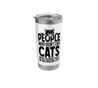 Cat Lover Owner Funny People Who Don't Like Cats were Mice Stainless Steel Insulated Tumbler
