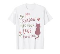 Cat Lover Quote My Shadow Has Four Legs and A Tail Value Graphic T-Shirt