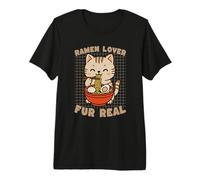 Cat Lover Ramen Fur Real Cute Kawaii Premium T-Shirt