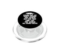 Cat Lover Save One Cat Changes World for Rescue Cat PopSockets PopGrip for MagSafe