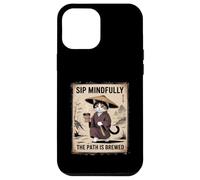 Cat Lover Sip Mindfully The Path Is Brewed Case for iPhone 12 Pro Max