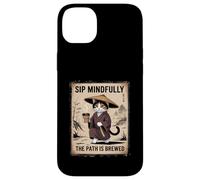 Cat Lover Sip Mindfully The Path Is Brewed Case for iPhone 14 Plus