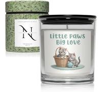 Cat Lover Soy Wax Candle 220g - Sandalwood & Rose Essential Oils | Long Burning Luxury Candle | Cat Mum Gift for Women | Home Décor Present for Lady