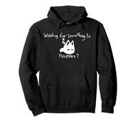 Cat Lover Waiting For Something To Happen Omori Cat Inspired Pullover Hoodie