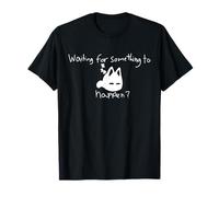 Cat Lover Waiting For Something To Happen Omori Cat Inspired T-Shirt