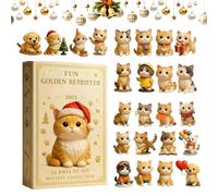 Cat Lovers Advent 2025 Calendar, 24 Days Christmas Countdown Calendar with 2D Acrylic Cat Ornaments, 24Pieces Fun Kitten Themed Pendant for Home Living Room Family Adults Kids Vacation Holiday