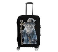 Cat Lovers Lord of The Cats Catdalf Funny Luggage Cover for Suitcases Protector Washable Travel Baggage Covers Fit 19-32 Inch
