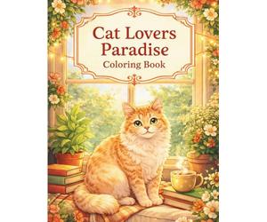 Cat Lovers Paradise Coloring Book