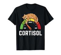 Cat Low Cortisol Level Cats Meme Reducer for Men and Women T-Shirt