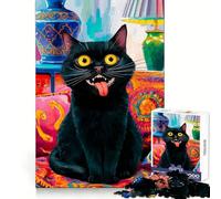 Cat Madness Jigsaw Puzzle for Adults 1000 Pieces Thinking Skill Pleasant Downtime Neat Edges Chic Xmas Gift (50x75cm)
