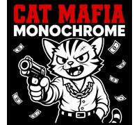 Cat Mafia Monochrome Coloring Book: Funny Cat Crime Scenes for Adults & Cat Lovers. A Silly Mafia Parody with 50 Bold One-Color Designs for Stress Relief and Relaxation (One-Color Wonders)