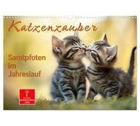 Cat magic - Velvet paws throughout the year UK-Version (Wall Calendar 2026 DIN A3 Landscape), CALVENDO 12 Month Wall Calendar