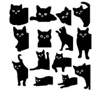 Cat Magnetic Bookmarks, Cute Assorted Kitten Designs, 14 Piece Set, Reading Accessories Magnetic Bookmarks, Cute Kitten Page Markers, Adorable Cat Designs for Student